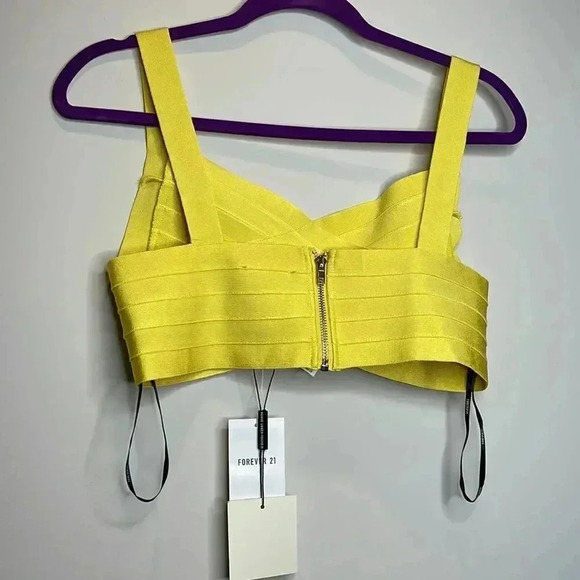 Herve Leger & Forever 21 Yellow Bandage Top - Picture 10 of 10